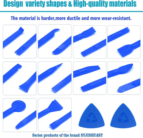 12 Pieces Carbon Fiber Plastic Scraper Scratch Free Plastic Scraper Multi-Purpose Scraper Non-Scratch Pen-Shaped Cleaning Tool Easy for Cleaning S...