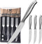 BILL.F Steak knives Serrated Steak Knife Set Stainless Steel Steak Knife Set of 4...