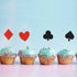 36 Pcs Glitter Casino Night Poker Theme Cupcake Toppers Las Vegas Party Cake Picks Food Decoration...
