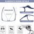 AQWANO 4 Pack Computer Reading Glasses Men Women Blue Light Blocking, Lightweight TR90 Flexible Frame Readers Glasses Anti Glare, 3.5...