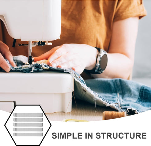 VILLCASE Metal Sewing Clips, 20pcs 4 Inches Stainless Steel Hemming Clips Knitting Clamp DIY Hemming Clip Measurement Ruler Quilting Supplies Hem ...