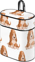 Luxury PU Leather Stand Protective Shockproof Cover Case Compatible with AirPods 1 & New Airpods 2 - Puppy Basset Hound Dog...