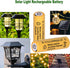 8 Packs 1.2V AA 900mAh Ni-CD Rechargeable Solar Light Batteries for Outdoor Solar Lights, String Lights, Garden Lights, Solar Wall Lights...