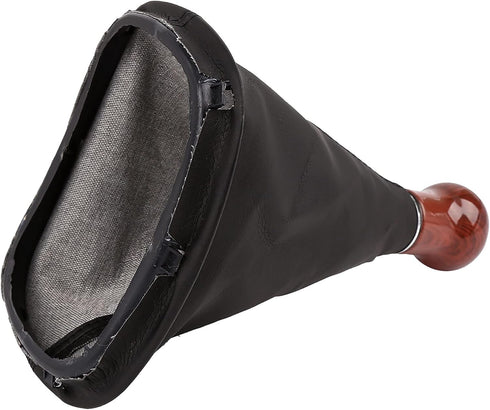 X AUTOHAUX Black Car Manual 5-Speed Wood Gear Stick Shift Knob Gaitor Boot for VW Passat B5 Leatherette...