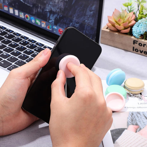 SAFIGLE Macaron Mobile Phone Screen Cleaner, 4 Pack Colorful Macaron Shape Phone Computer Glasses Cleaner Cloth Mobile Phone Screen Lens Wipes Gla...