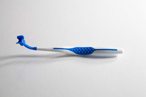 Mouth-Mate Small U-Shape Oral Hygiene and Tooth Brushing Aid with Unique Bendable Handle and Soft Tip to Improve Comfort, 2 Pack...