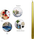 Zest Candle Inch, Metallic Bronze Gold 12-Piece Taper Candles, 12 inch, Count...