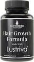 Lustriva + Biotin 10000mcg - Clinically Tested & Proven for Hair Growth & Skin in A Double-Blind Study. Hair & Skin Vitamins Supplement That Enhan...