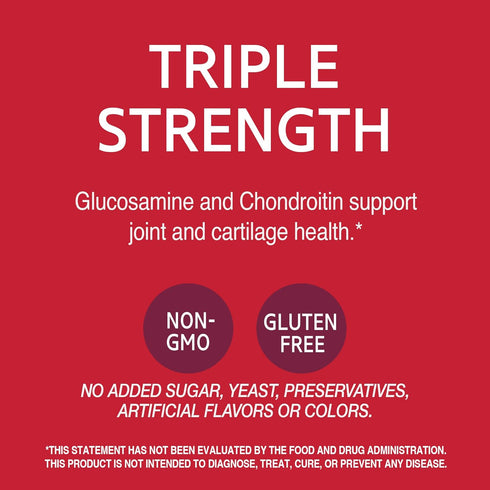 21st Century Glucosamine Chondroitin 750/600mg - Triple Strength, Tablets, 60 Count...