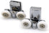 Stainless Steel Shower Door Wheels 23mm Shower Door Rollers (2top +2bottom)...