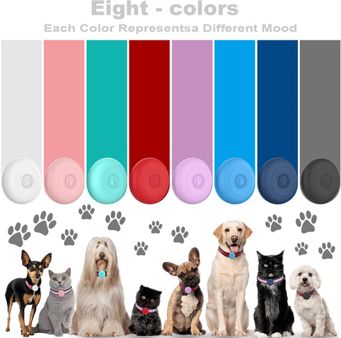 Airtag Dog Collar Holder Waterproof, Hidden Silicone Waterproof Airtag Case for Pet Cat Dog GPS Tracker, Anti-Lost Waterproof Airtag Holders Compa...