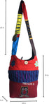 Blue Red Hobo Cotton Sling Cross Body Messenger Shoulder Bag Hippie Boho Bohemian Light Roomy Spacious...