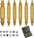 Damaged Screw Extractor Set, Stripped Screw Remover Head Screws Nuts & Bolts, Drill Bit Tools for Easy Removal of Rusty & Broken Hardware, Gifts f...