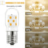 LED Microwave Light Bulb Over Stove Appliance Replacement 40W Incandescent for Refrigerator, Dimmable Range Hood E17 Intermediate Base Warm White ...