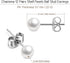 Charisma 6mm Composite Pearl Earrings Round Ball Pearls Stud Earrings Hypoallergenic 12 Pairs Imitation Pearl Earrings Set for Women...