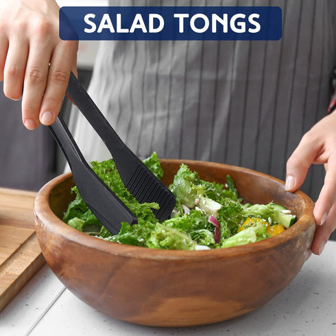 Gejoy 2 Pcs Silicone Kitchen Tongs 11 Inch Kitchen Tongs for Cooking Serving Tongs with Silicone Tips Toast Tongs Salad Tongs for BBQ Grilling Loc...