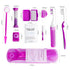 Portable Orthodontic Oral Care Kit - 2Pack - Travel Kit for Patients, Interdental Brushing Wax Floss Toothbrush Cleaning(Purple & Orange)...