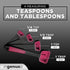 Collapsible Measuring Cups and Nesting Spoons - Adjustable Silicone for Cooking, used for Liquid and Dry Kitchen Items - Portable Portion Control,...
