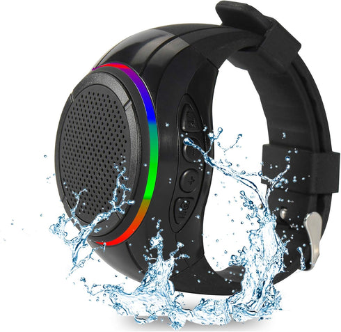 Wearable Portable Waterproof Bluetooth Speaker Watch X10 Clip Speaker MP3 Player Handsfree Clear Call Speakerphone,TWS,SD Card Slot,Selfie for Wor...