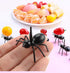 Ant Toothpicks Fruit Dessert Fork (24Pcs) – OOTSR Reusable Ant Food Pick Animal Appetizer Forks for Snack Cake Dessert with Storage Box for Kitche...