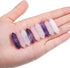 CrystalTears Healing Crystal Stones Set Hexagonal Natural Amethyst Rose Quartz Clear Quartz Reiki Healing Quartz Crystals Points Bulk Gemstone for...