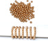 300pcs 10mm Gold Wood Beads Round Ball Wooden Loose Beads for Necklace Bracelet Home Decor (3mm Hole)...