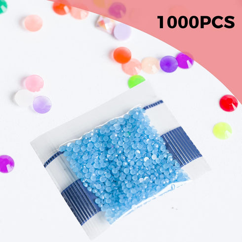 Glow in The Dark Diamond Painting Beads for Diamond Dots Accessories, 20 Colors Round Diamond Painting Drills Flatback Rhinestones for Crafts, Bea...