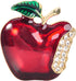 Gyn&Joy Hand Painted Red Apple Fruit Brooch Pin...