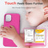 TOCOL 5 in 1 for iPhone 14 Case, with 2 Pack Screen Protector + 2 Pack Camera Lens Protector, Liquid Silicone Phone Case for iPhone 14, Hot Pink.....