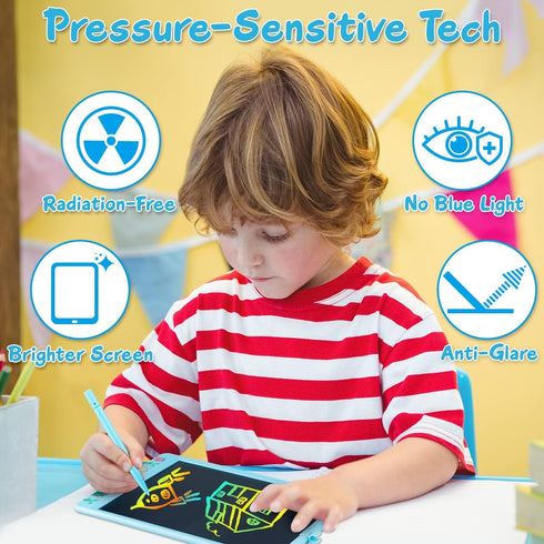 LCD Writing Tablet for Kids, 10.5 Inch Drawing Tablet Doodle Board, Toddlers Colorful Electronic Drawing Pads, Educational and Learning Boys Girls...