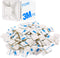 XHF 100 PCS 3/4" White Self Adhesive Cable Zip Tie Mounts Wire Cable Clips Holders Management Anchors Organizer Holders Squares(HS-101S)...