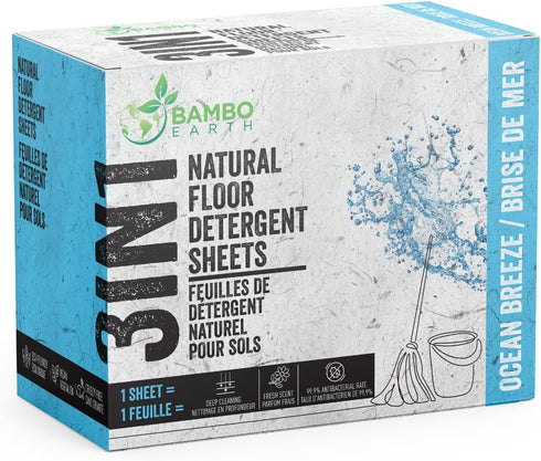 90 Pcs All Natural Floor Cleaner Sheets - Biodegradable And Dissolvable Multipurpose Mopping Concentrated Floor Cleaning Soap Detergent Strips, Me...