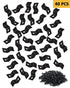 Table Top Fasteners, Z Clips for Table Tops 40 Packs (Black)...