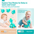 Baby Toys 6-12 Months - Touch & Go Musical Light Infant Toys Baby Crawling Baby Toys 12-18 Months, Tummy Time Toys for 1 Year Old Boy Gifts Girl T...