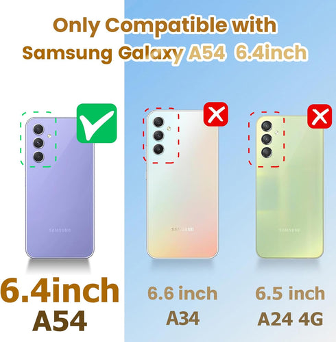Shorogyt for Samsung A54 5G Case - Leopard - for Women Girls Teens Designer Square Fashion Cute Cases with Ring Stand Holder and Lanyard Stylish A...