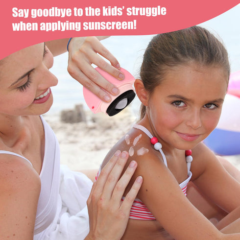 Sunscreen Applicator for Kids, Silicone Sunblock Applicator for Face, Round Easy-to-Hold Sunblock Body Brush Sun Cream Brush Sun Lotion Applicator...