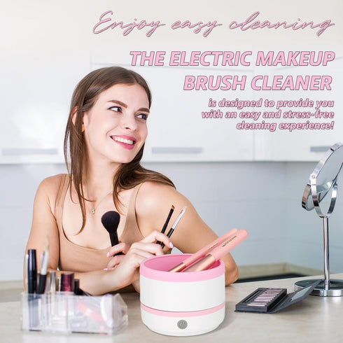 Electric Makeup Brush Cleaner Machine, Highly Effective Upgraded USB Makeup Brush Cleaning Tool for Beauty Makeup Brush Sets of Various Sizes, Eye...