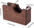 IMEEA Tape Dispenser Natural Walnut Wood Desktop Tape Dispenser Tape Cutter for Gift Wrapping Office Home School and Crafts...