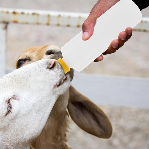 DOITOOL 5 Pcs 400ml Goat Bottles Set,Lamb Nursing Bottles Feeding Bottle,Puppy Feeding Bottles Small Animal Milk Drink Bottle for Baby Goats...