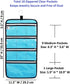 Hanging Jewelry Organizer with 10 Zippered Clear Pockets for Travel Suitcase and Home Closet Jewelry Storage Bag (BLUE)...