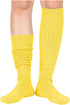 sockfun Women's Socks, Slouch Scrunch Stacked Socks, 80s 90s Socks, Pink Orange Long High Boot Socks 3 Pack...