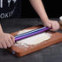 Berglander Rainbow Rolling Pin, 16.7 Inches Stainless Steel Colorful Matte Finish With Rainbow Titanium Plating Rolling Pin For Baking Pizza Dough...