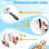pet brush, pet brush for cats and dogs, removes loose undercoat and smoothes hair, stainless steel needles, self-cleaning button upgraded version,...