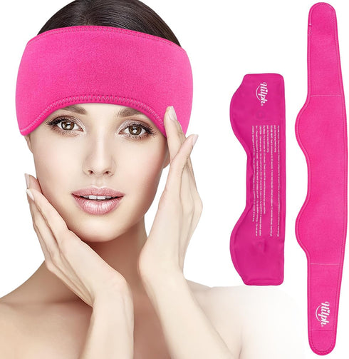 Hilph Headache Ice Pack Migraine Ice Head Wrap, Reusable Head Cold Pack Forehead Ice Pack for Migraine Relief, Headache Tension, Sinus Pain, Chemo...