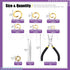 Swpeet 1403Pcs Mixed Size 4-10mm Gold Open Jump Rings Kit with Tweezer, Jump Ring Pliers and Jump Ring Opener, Round Ring Connectors for Jewelry M...