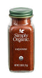 Simply Organic Cayenne Pepper, 2.89 Ounce, Pure, Organic Cayenne Peppers, No GMO's, Kosher Certified...