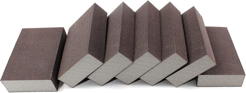 220 Grit Sanding Block - 12Pcs, Wet Dry Sanding Sponge Foam Sandpaper Block Washable & Reusable Sandpaper Sponge for Drywall Wood Plastic Metal Fu...