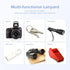 Heavy Duty Neck Lanyard Keychain for Men Women Outdoor Survival, Black Parachute Rope Necklace Keychains with HK Clip Key Ring for ID Card Badge H...
