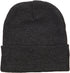 MG 12 Inch Long Knitted Beanie - Heather Charcoal OSFM...