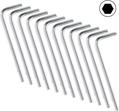20 PCS 3mm Allen Wrench L-Shaped Hex Key Wrench, Metric Small Allen Key Hexagon Wrench Tool Hex Spanner Wrench Set, Hex Key Replacement Hexagon He...
